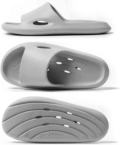Vista 5 de Newbuty Zapatos de ducha de secado rápido antideslizantes con agujeros para hombres y mujeres, pantuflas de baño para piscina, invitados