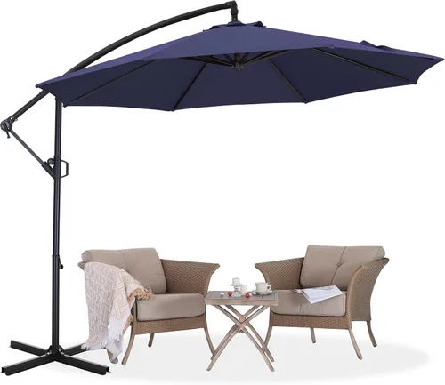 Vista 22 de ABCCANOPY Sombrillas voladizas prémium de 9 pies para patio