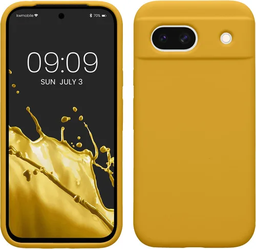 Vista 131 de kwmobile Funda Compatible con Google Pixel 6 Pro - Funda de Teléfono de Silicona TPU con Acabado Suave - Azul Caribe