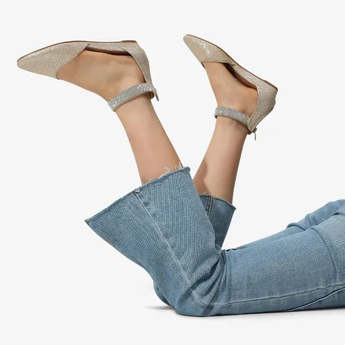 Vista 7 de Dream Pairs - Zapatos de plataforma baja con correa en el tobillo para mujer