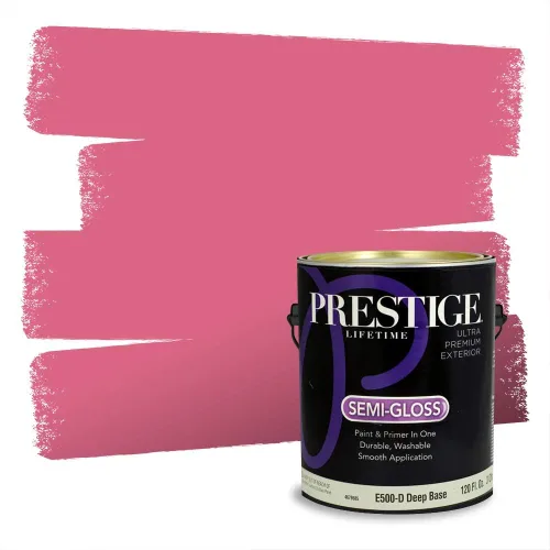 Vista 581 de Prestige Paints Pintura exterior e imprimación en uno, 1 galón, plano, coincidencia comparable de Valspar* Amber Rose*