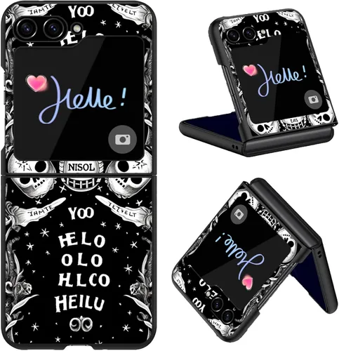 Vista 13 de Diseñada para Samsung Galaxy Z Flip 4 5G, funda rígida para teléfono de PC, a prueba de golpes y caídas, patrones de moda para una protección Gatos