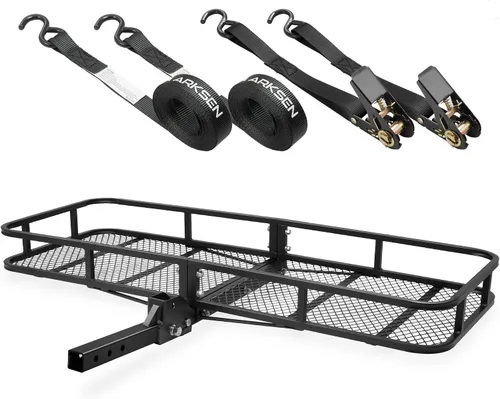 Vista 20 de Canasta de carga plegable de ARKSEN, receptor de enganche de 2", 60" de ancho