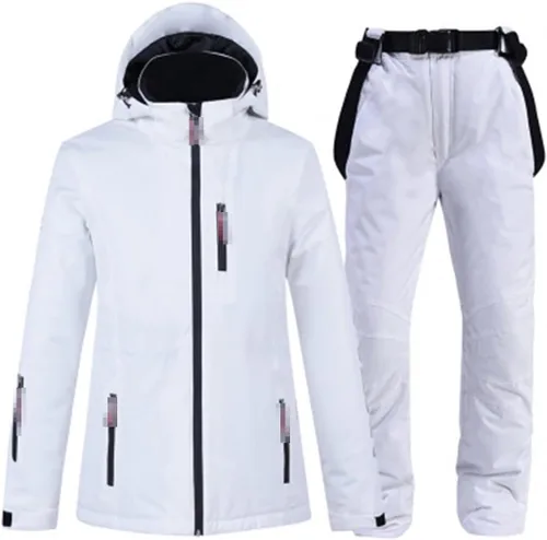 Vista 13 de Conjunto de pantalones gruesos y cálidos para mujer, para esquí, snowboard, chaqueta