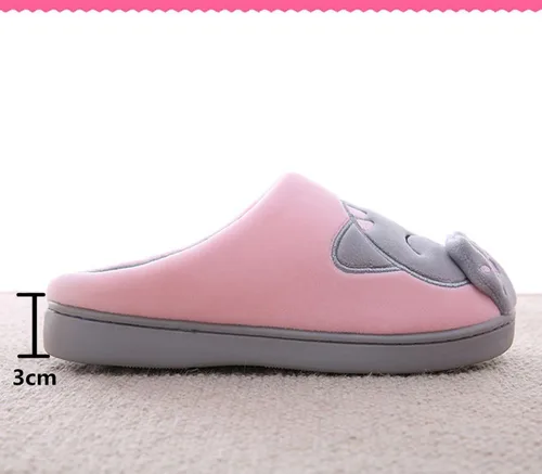 Vista 5 de Rojeam - Zapatos de felpa con diseño de gato para mujer, cálidos, antideslizantes, antideslizantes, para mujer y hombre