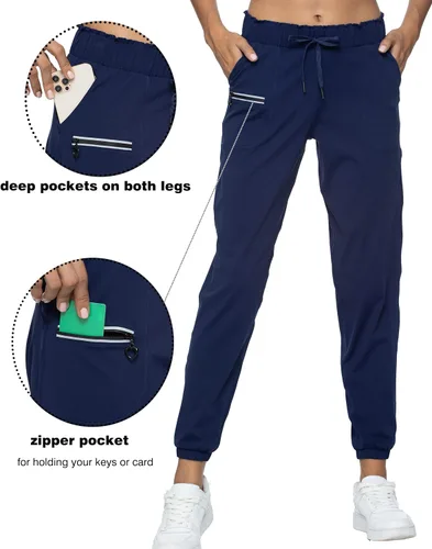 Vista 32 de Kcutteyg - Pantalones deportivos con bolsillos para mujer, diseño suave, ligero y de secado rápido, para entrenamiento, gimnasia, yoga y correr