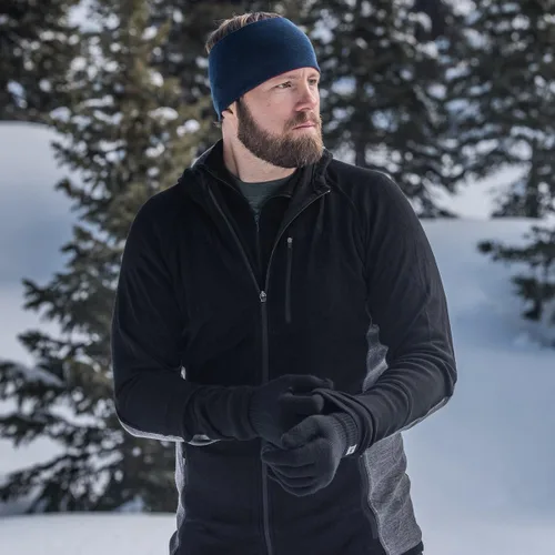 Vista 8 de Minus33 Merino Wool Trailblazer - Sudadera con capucha con cremallera completa para hombre, tela renovable sin picazón