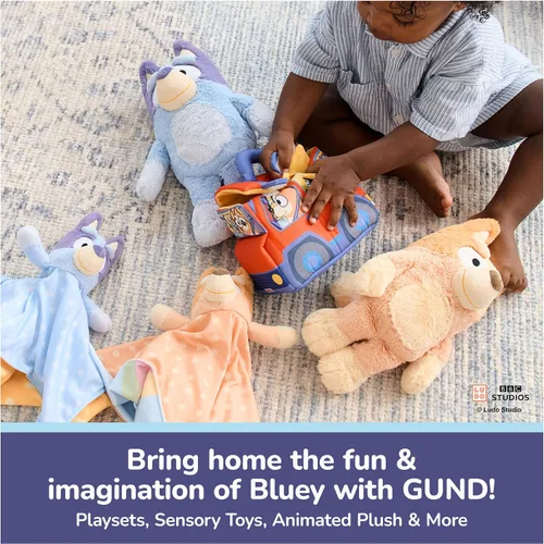 Vista 9 de GUND Bedtime Bluey 13-Inch Interactive Talking Musical Plush Toy for Babies