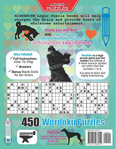 Vista 2 de Dog Lovers Sudoku Puzzles 450 Paw-fect Wordoku