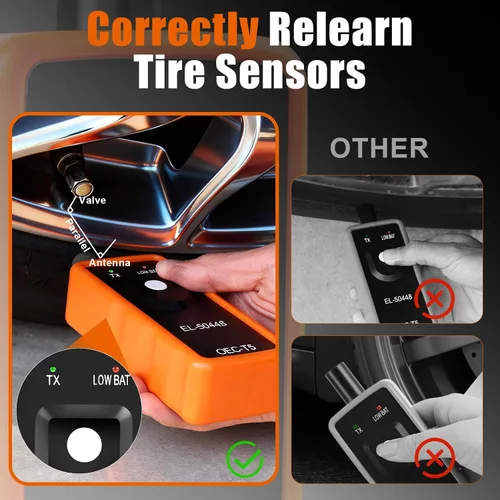 Vista 6 de Herramienta de reaprendizaje TPMS para sensor de neumáticos GM, EL-50448 Herramienta de reinicio de activación del sistema de monitoreo