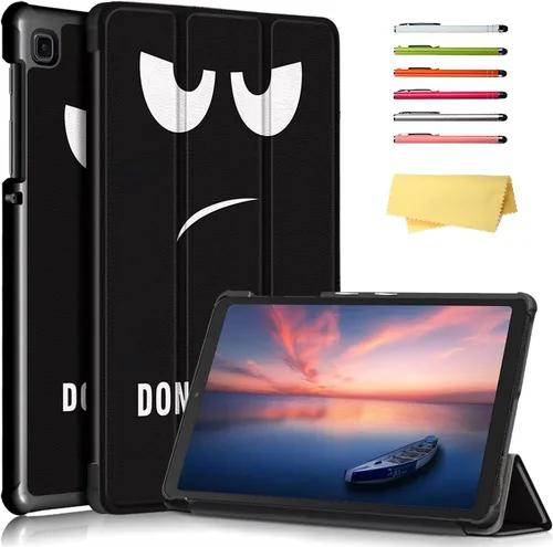 Vista 21 de Galaxy Tab A7 Lite 8.7 pulgadas SM-T225/T220 Trifold Case 2021 Modelo 2021 Ultra Delgada Funda Folio Ligero con Soporte Multi-Ángulo Delgado Cuero