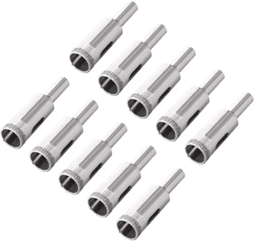 Vista 11 de uxcell Brocas de diamante de 0.157 in, sierras de agujero para azulejos de vidrio, porcelana, mármol, botellas de cerámica, ollas de ladrillo