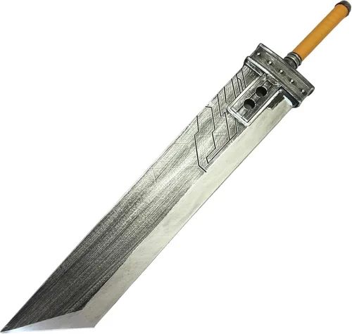 Vista 9 de Espada Zweihander de espuma PU de 42.5" o 57" de la versión final de Fantasy con núcleo interno para videojuego, disfraz de cosplay, regalo