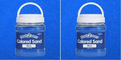 Vista 10 de READY 2 LEARN Arena de colores, azul oscuro, 2.2 libras, arena de juego 2-Azul oscuro