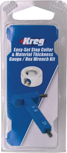 Vista 2 de Kreg KPHA330 Kit de llave hexagonal y calibre de espesor de material fácil de configurar