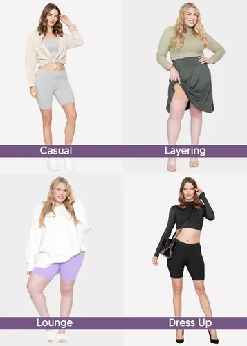 Vista 5 de STRETCH IS COMFORT Leggings hasta la rodilla para mujer - Paquete de 2 S - 7X