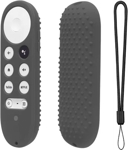 Vista 12 de Funda de silicona para Chromecast con Google TV 2020 Voice Remote Funda protectora para Chromecast Voice Remote 2020 (morado)