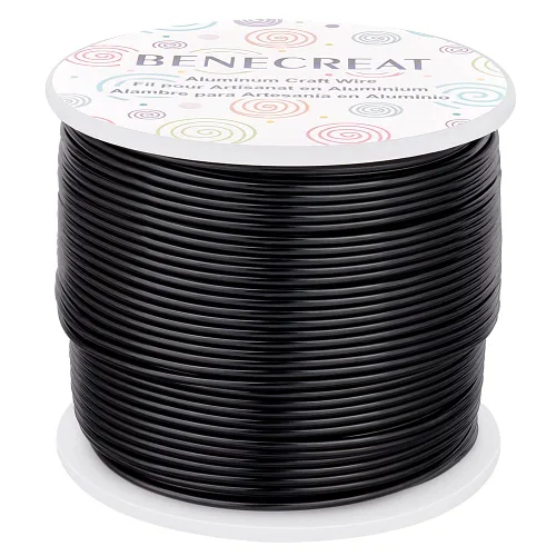 Vista 60 de BENECREAT -Alambre de aluminio para joyería de calibre 9, 55 pies, alambre metálico flexible para esculpir, ideal para manualidades de Halloween