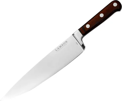 Vista 4 de Lamson Premier - Cuchillo de chef forjado de 4 pulgadas, hoja de acero inoxidable de alto carbono, triple remachado para equilibrio, ideal