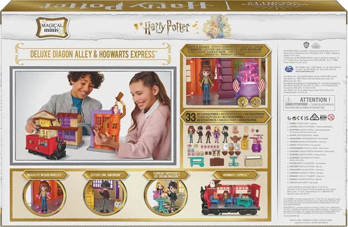 Vista 10 de Wizarding World Harry Potter, Exclusivo de Amazon Castillo de Hogwarts de Lujo y Callejón Diagon & Expreso de Hogwarts, 4 juegos en 1 con luces