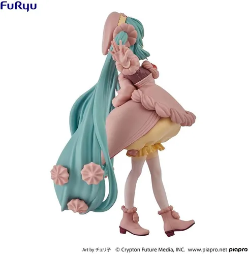 Vista 7 de Furyu AMU-SHP0553 Hatsune Miku SweetSweets Series Miku Figura corta de chocolate con fresa