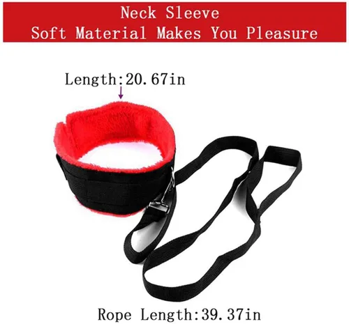Vista 4 de Bed Bonage - Juego de amarres sexuales para adultos, tamaño Queen, para tobillos y muñequeras, correas para adultos, juego de colchón, esposas