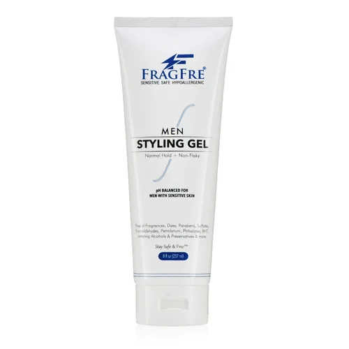 Vista 4 de Gel para peinar el cabello para hombre, sin fragancia, 8 onzas (paquete de 2 unidades), pH equilibrado para hombres con piel sensible, no demasiado