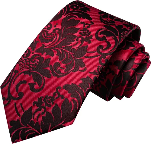 Vista 317 de Hi-Tie Corbatas de seda para hombre, diseño de cachemira a rayas, con bolsillo, gemelos cuadrados, conjunto formal de negocios