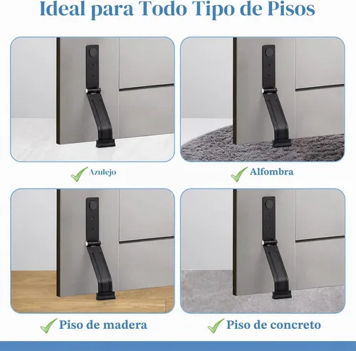 Vista 7 de Tope de puerta de metal para la parte inferior de la puerta