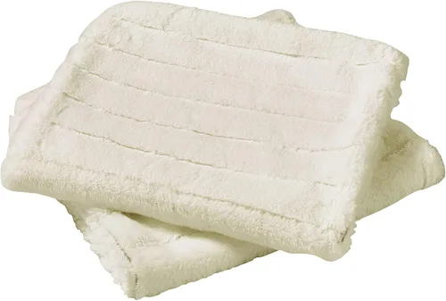 Vista 3 de Home Soft Things Serenta Super Mink - Funda de almohada de color sólido con respaldo de sherpa, juego de 2 piezas, 14 x 26 pulgadas, blanco antiguo