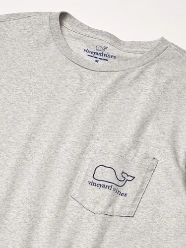 Vista 4 de vineyard vines Mens Long Sleeve Modern Whale Pocket T-Shirt