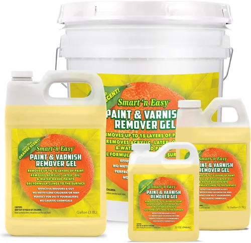 Vista 7 de Safe 'n Easy - Gel removedor de pintura y barniz, cítrico, retira más de 15 capas de pintura de forma segura, sin gases peligrosos, no tóxico, aroma