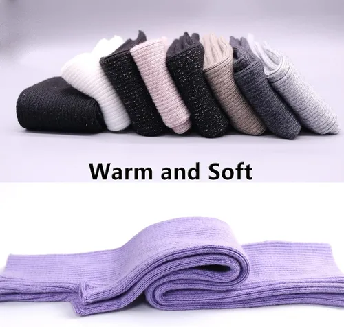 Vista 49 de Facecozy Calentadores de brazos para mujer, mezcla de lana de cachemira, guantes largos sin dedos para mujer, guantes para clima frío con agujero