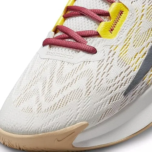 Vista 6 de Nike Baloncesto masculino de tres cuartos de altura, Gris, amarillo