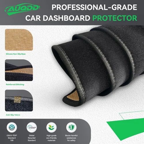 Vista 4 de AUQDD Alfombrilla de Cubierta del Tablero Compatible con La-nd Rover LR3 2005 2006 2007 2008 2009 /2010-2016 LR4, 2006-2009 Range Rover