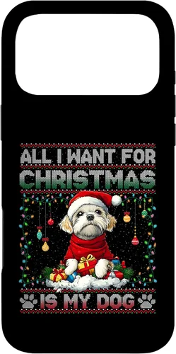 Vista 22 de Maltese Christmas Tree Lights Decorations Dog Lover Xmas Case for iPhone 16