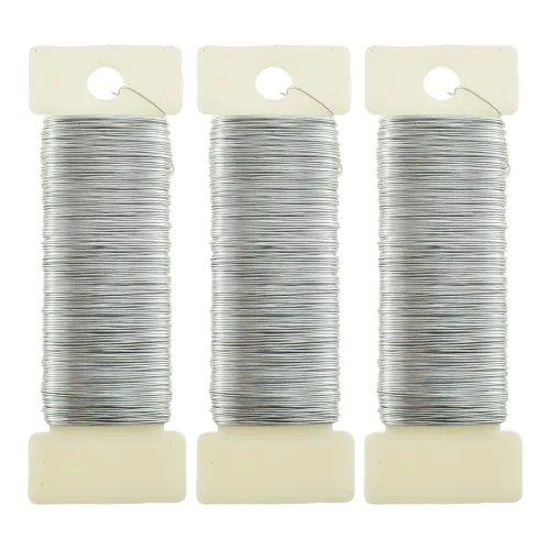 Vista 36 de HAHIYO Alambre Negro de Calibre 22 - 1 Rollo, 38 Yardas (115 Pies) Alambre Floral Flexible para Manualidades, Coronas de Navidad, Arreglos