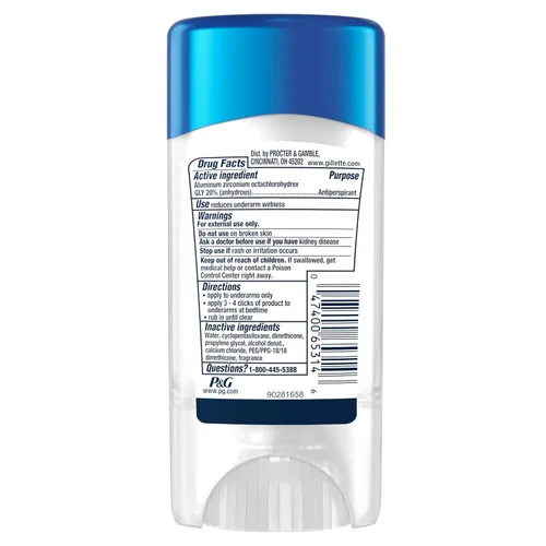 Vista 11 de Gillette Antitranspirante clínico y desodorante para hombres, protección contra el sudor y el olor 72 horas, frescura de larga duración, tecnología