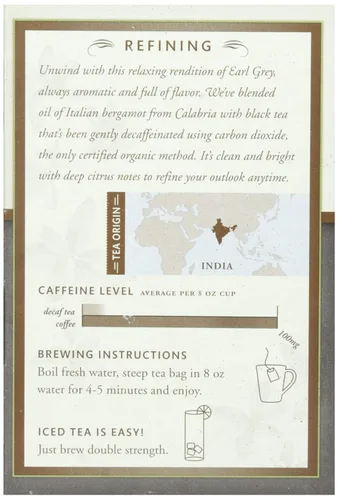Vista 3 de Choice Organic, descafeinado Earl Grey, 16