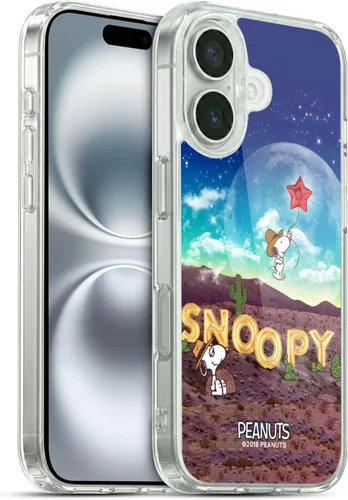 Vista 121 de Head Case Designs Funda de gel con licencia oficial de Peanuts Nebula Cactus Needles Snoopy Space Cowboy [protección de grado militar] compatible
