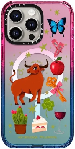 Vista 29 de CASETiFY Funda para iPhone 15 Pro Max, compatible con MagSafe Protección contra caídas de grado militar 4x de 8.2 pies Cheetah Paradise Pink