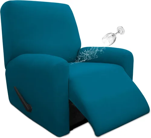 Vista 37 de Easy-Going Funda de sofá 100% impermeable doble de 3 piezas, elástica, suave, para perros, para sofá de 2 cojines separados, protector de muebles a