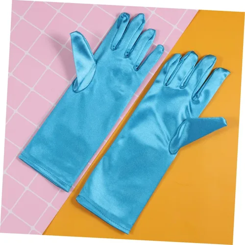Vista 9 de Juego de 3 pares de manos de satén para niños, guantes de princesa de satén para niños, guantes de princesa blancos para niños, recuerdos