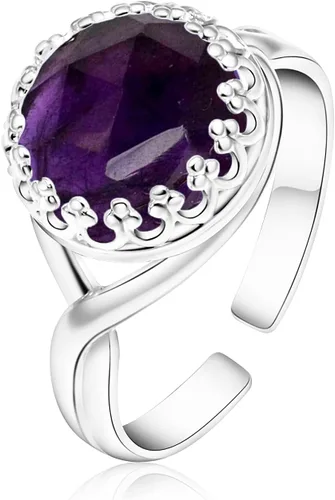 Vista 42 de 925 Sterling Silver Gemstone Rings for Women - Anniversary Rings for Women - Sterling Silver Rings for Women - Dainty Sterling Silver Rings