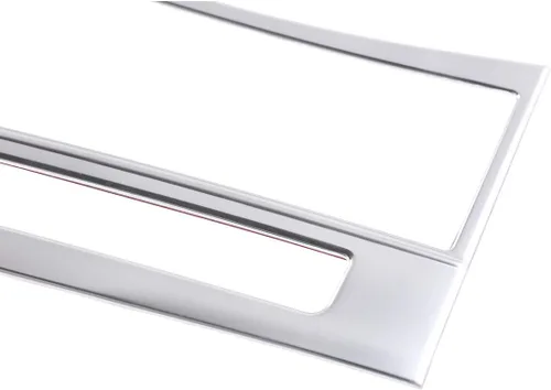 Vista 6 de YIWANG ABS cromo interior del coche consola central CD botón marco ajuste etiqueta engomada para Mercedes Benz E Clase W212 2012-2015 Auto Accesorio