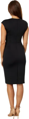 Vista 2 de Calvin Klein Vestido tubo de manga casquillo con cinturón