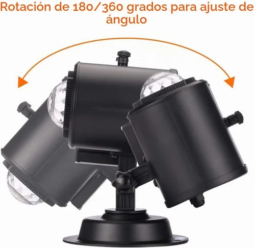 Vista 7 de Proyector de Luces de Halloween y Navidad para Exteriores, 14 Diapositivas HD Más Brillantes (Onda Oceánica 3D + Patrones) Luces de Proyector