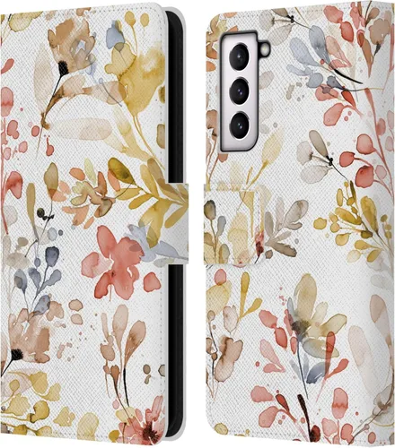 Vista 159 de Head Case Designs Officially Licensed Ninola Beige Wild Grasses Leather Wallet Case Compatible with Samsung Galaxy A07 4G