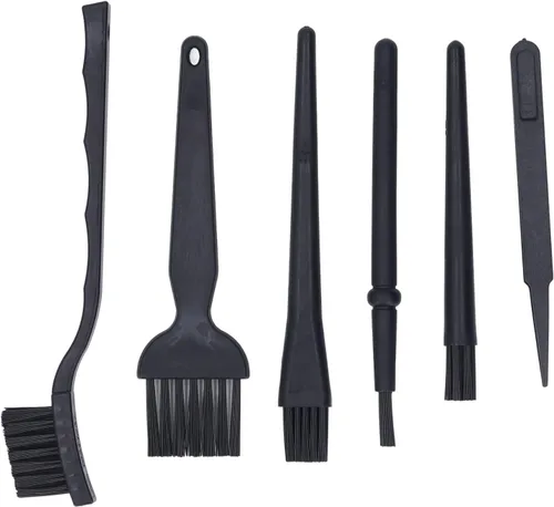 Vista 2 de Cepillo de teclado portátil antiestático, cepillo de limpieza electrónica con pinzas, cepillo antiestático, aspiradoras de computadora