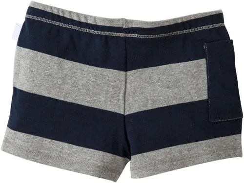 Vista 2 de Burts Bees Baby Baby Girls Rugby Stripe Shorts Baby - Midnight